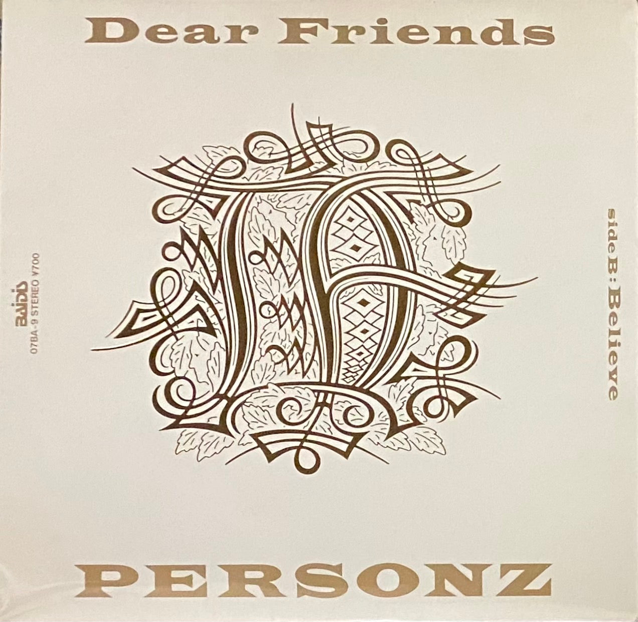 PERSONZ 『Dear Friends』 EP 07BA-9 | SEVEN TAILS RECORDS