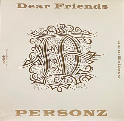 PERSONZ 『Dear Friends』 EP 07BA-9 | SEVEN TAILS RECORDS
